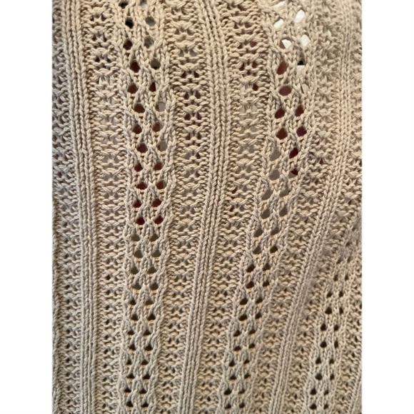 Rave, Tan knit sweater, jacket, cardigan, size medium - Picture 5 of 9